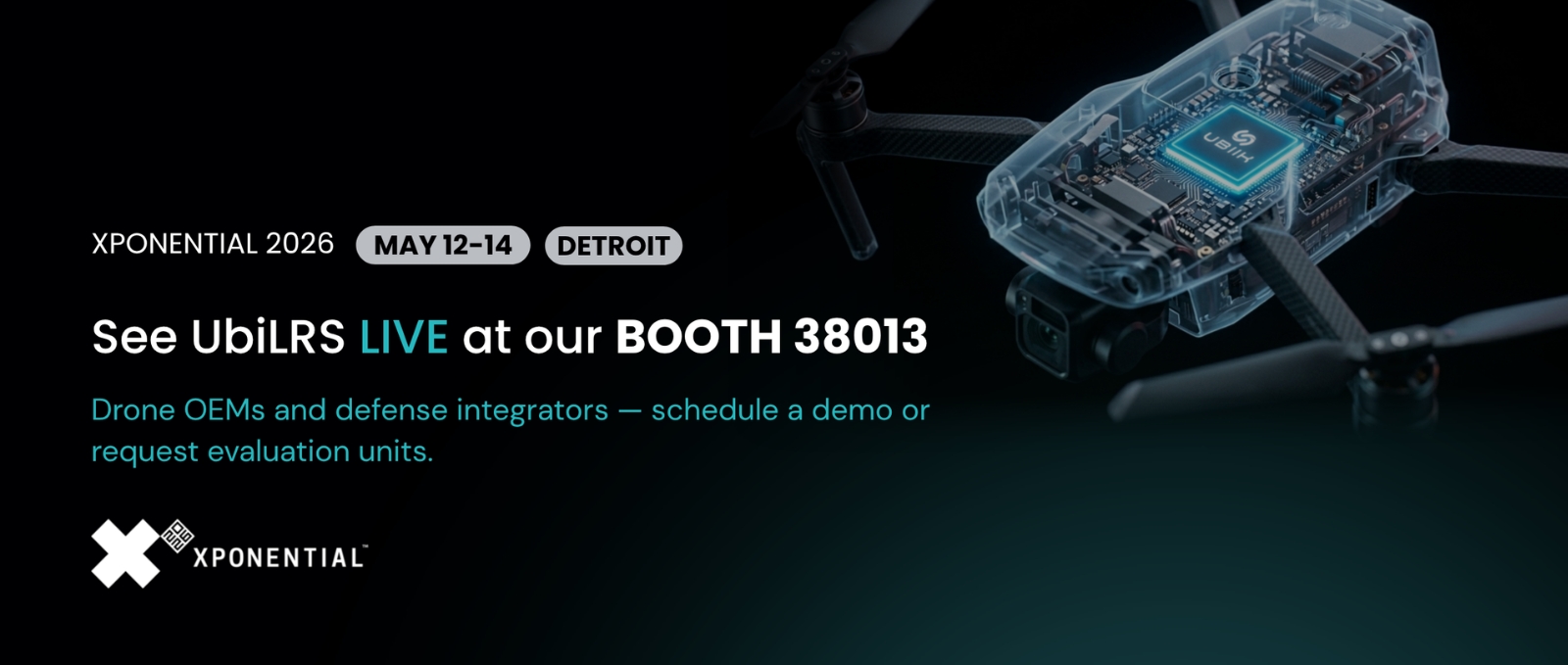 Ubiik’s UbiLRS will be demonstrated live at XPONENTIAL 2026 in Detroit, May 11–14, at Booth 38013.