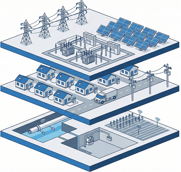 utilities&smartgrid illustration